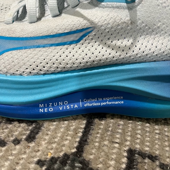 White and Blue Athletic Sneakers Neo Vista Running Shoes 6.5 New - Picture 4 of 6